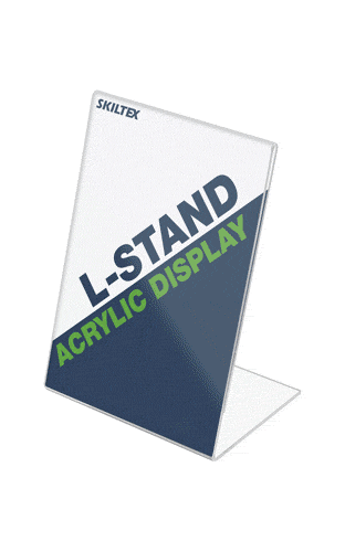 SKILTEX L-Stand Acrylic Display