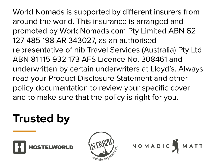 Trusted by: Hostelworld, Intrepid Travel, Nomadic Matt