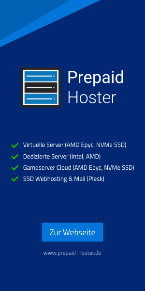 Prepaid Hoster Werbe-Banner