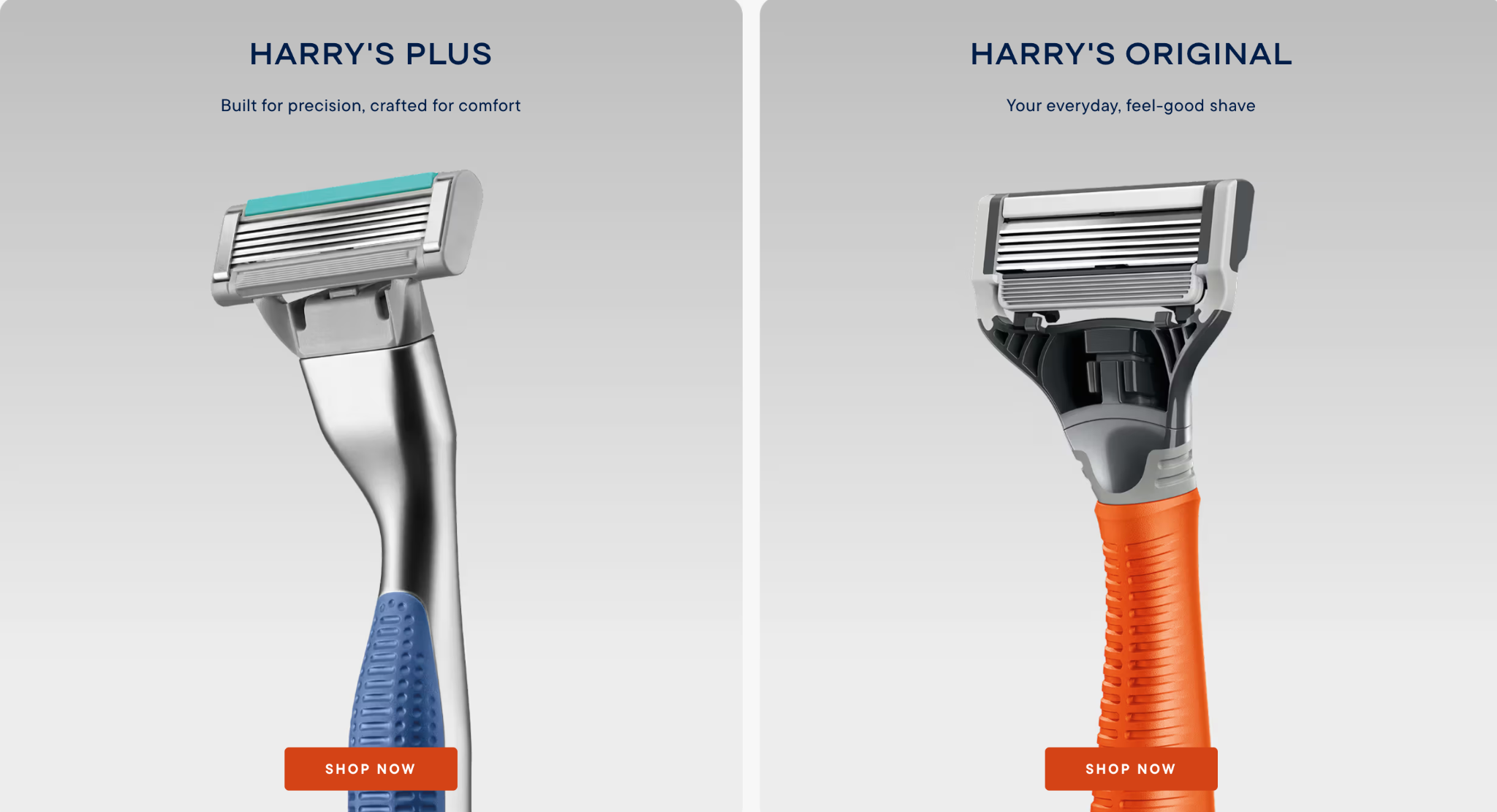 Shop Harry's shave range: the Harry's Plus and Harry's Original razors