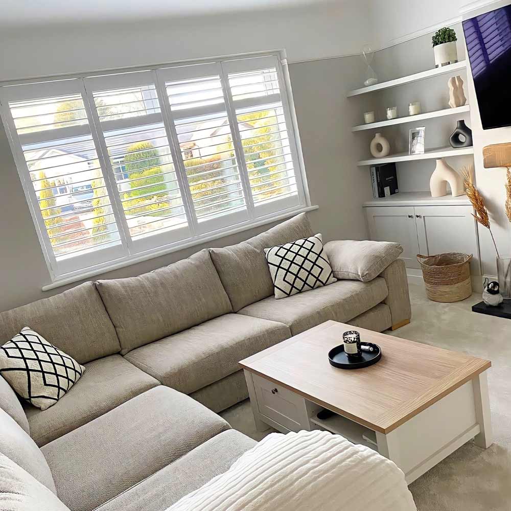 Shutters in a customer home