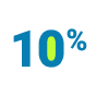 10 percent cash back