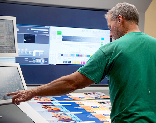 Conquest Graphics hard at work