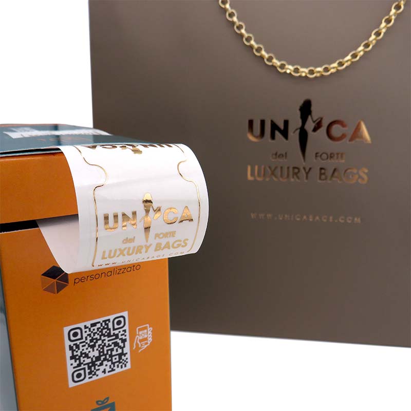 etichette personalizzate con stampa a caldo