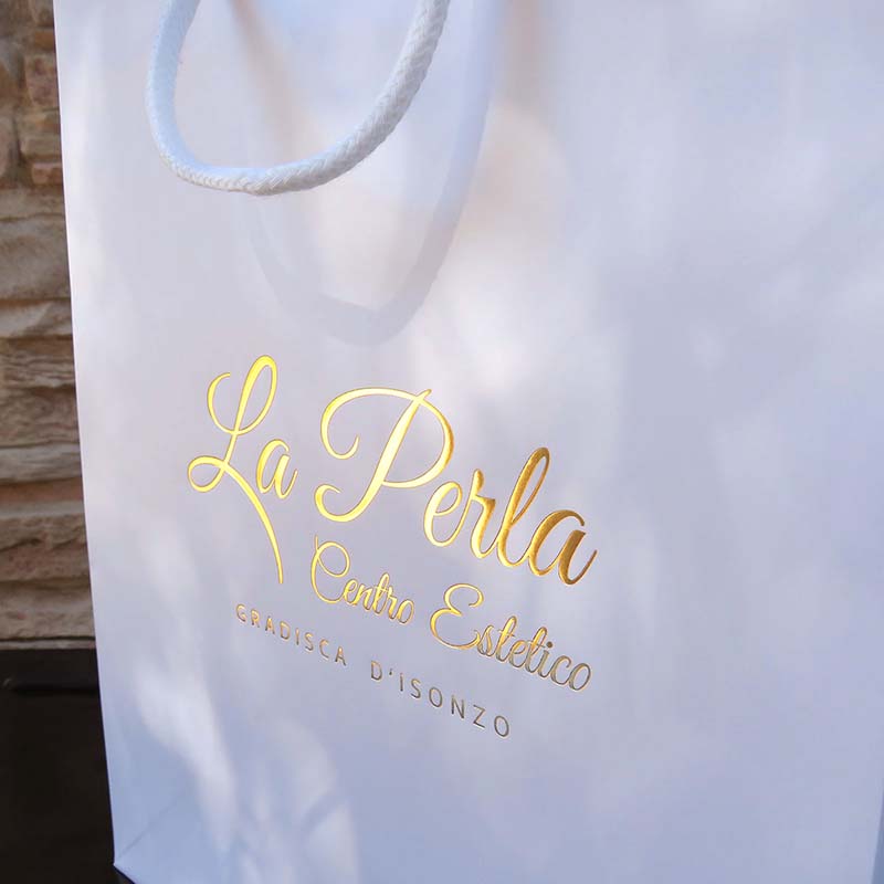 shopper e buste stampate con stampa a caldo