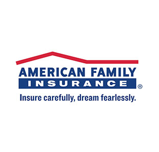 AmFam logo and tagline