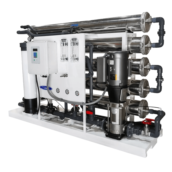 Industrial reverse osmosis system skid