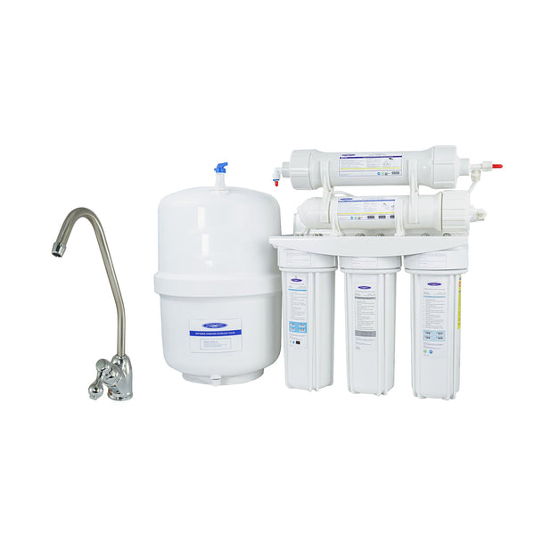 Thunder under sink reverse osmosis system with storage tank and faucet