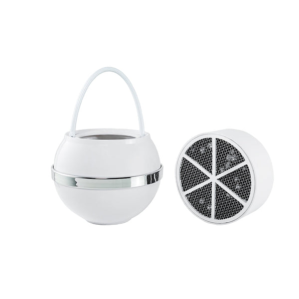 Crystal Quest Bath Ball filter with replacement cartridge