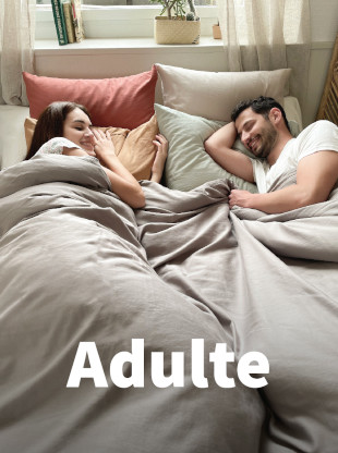 Matelas en matières naturtelles et oreillers certifiés pour adulte