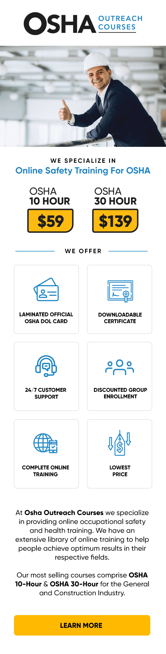 OSHA Outreach Courses