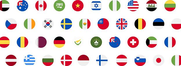 HeyShinySmile Countries