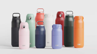 ION8 Primo modular insulated water bottle range in multiple colours