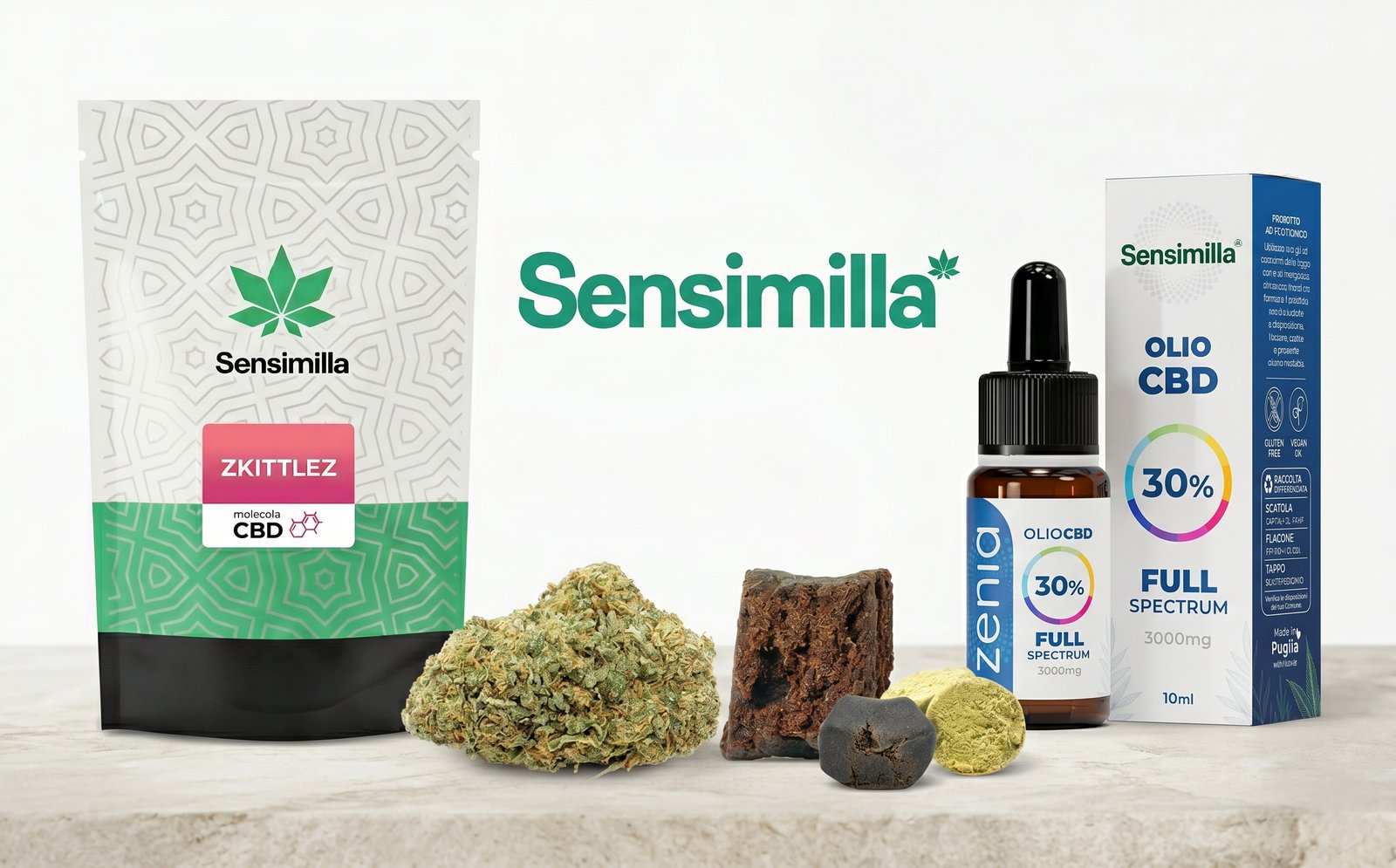 Prodotti Sensimilla – Cannabis Light, Hashish CBD, Olio CBD Italia