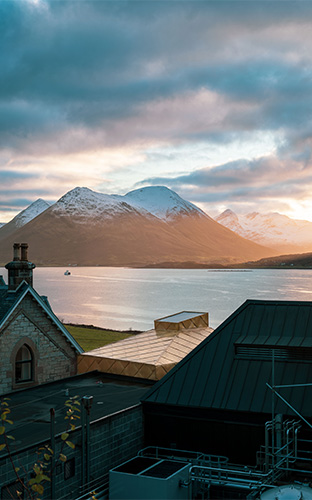 Isle of Raasay Distillery Drone Shot