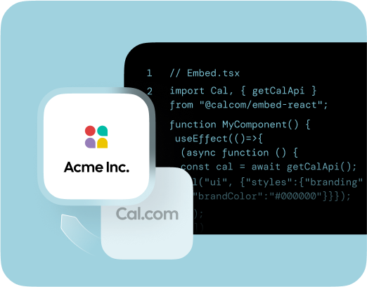Whitelabel scheduling solution