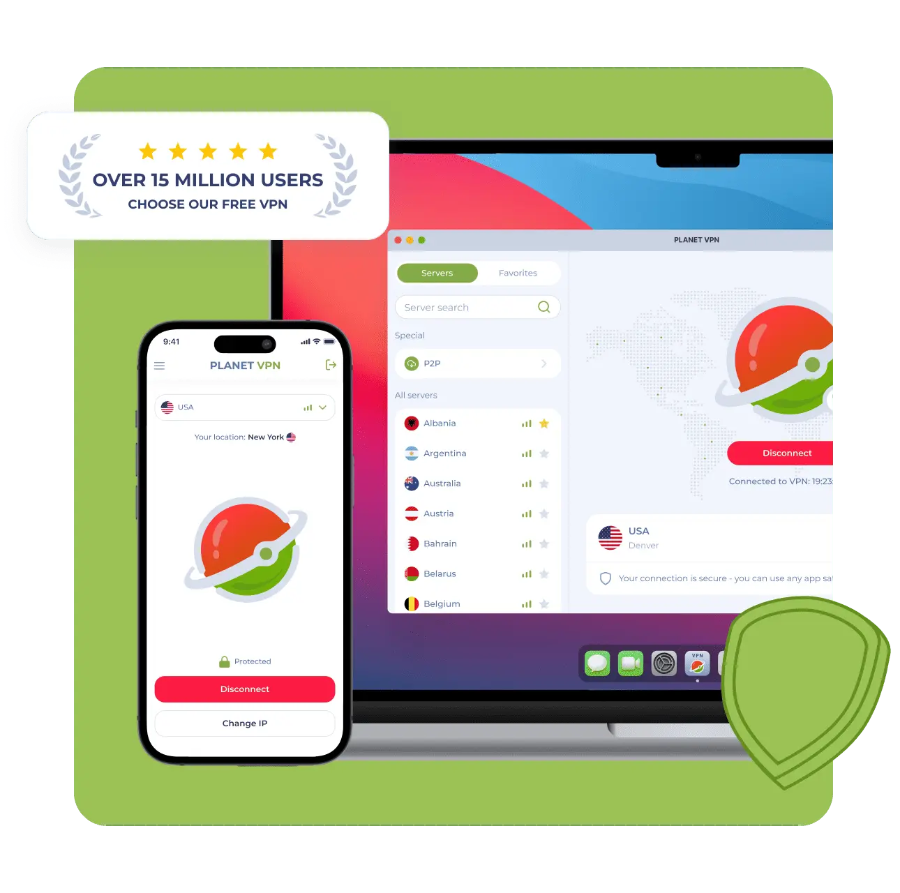 Planet VPN — free, fast and private
