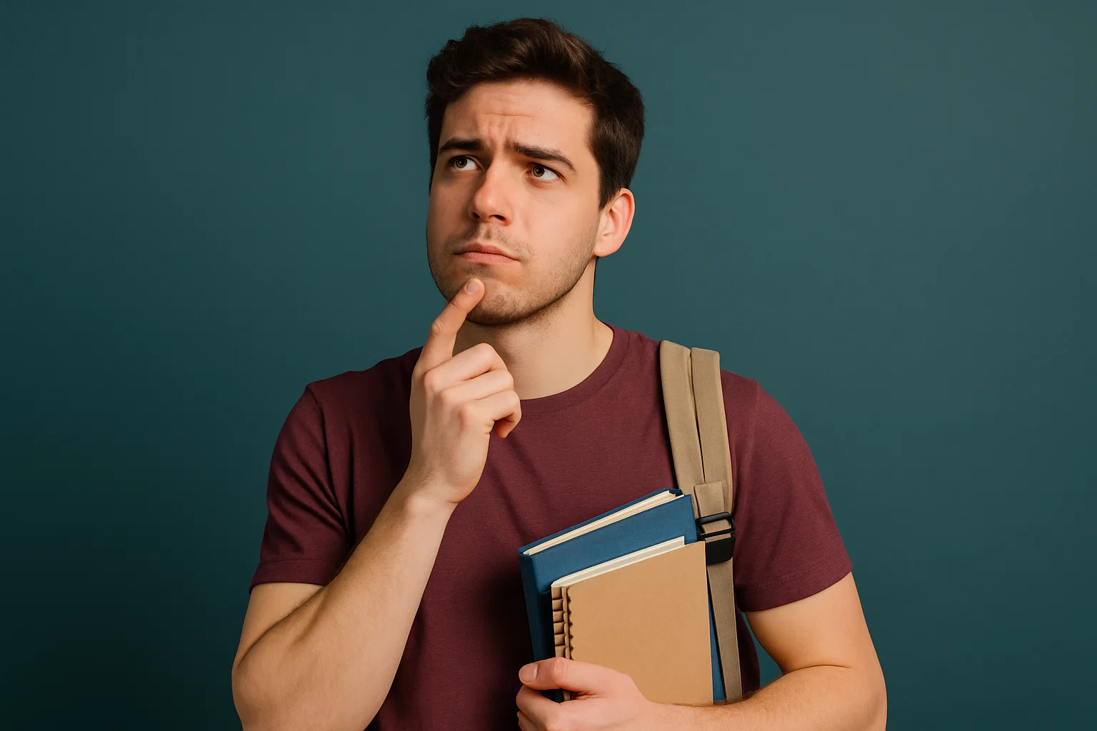 Studente pensieroso
