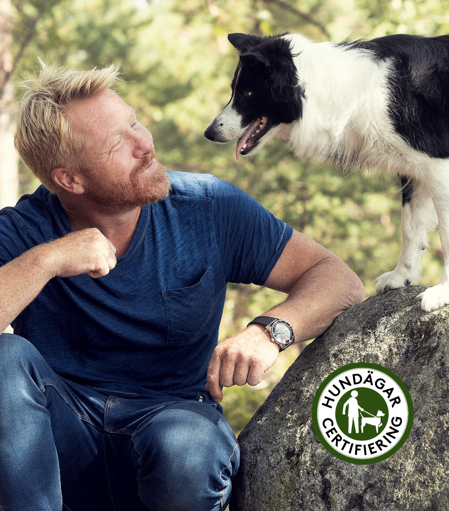 Djurägare med hund och katt hos Petson
