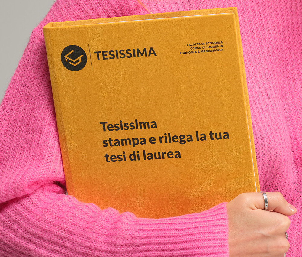 Tesi con copertina in Velluto