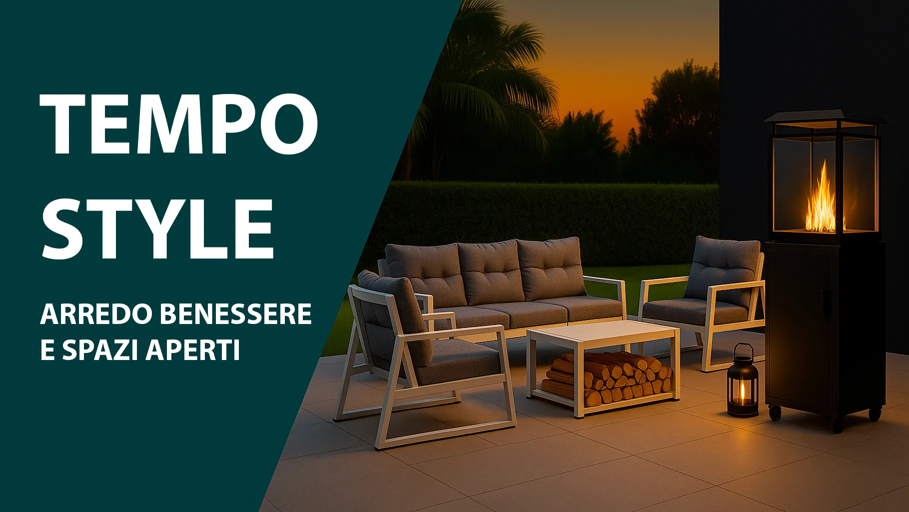 Salotto da esterno Tempo Style