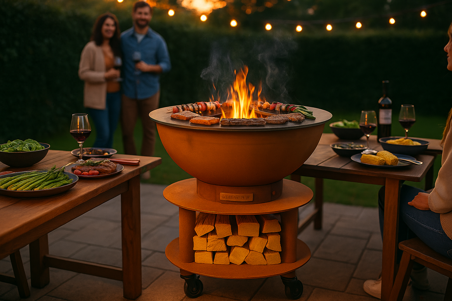 Barbecue Stromboli acciaio corten Tempo Style