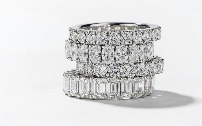 L’Amour Brilliance wedding band collection