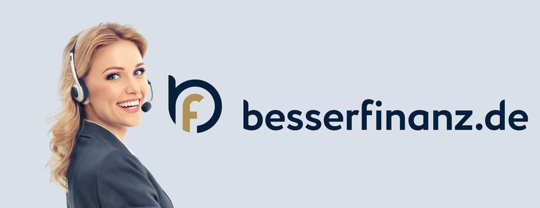 BesserFinanz GmbH - Badge mit Frau