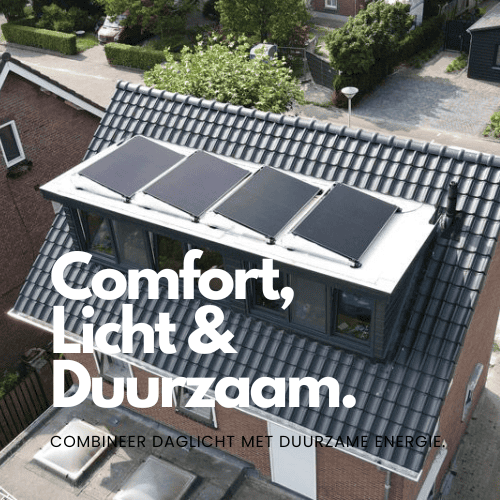 Dakkapel met zonnepanelen