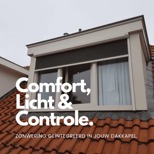 Dakkapel met zonwering