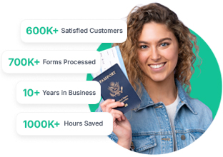 Happy Customer with Passport