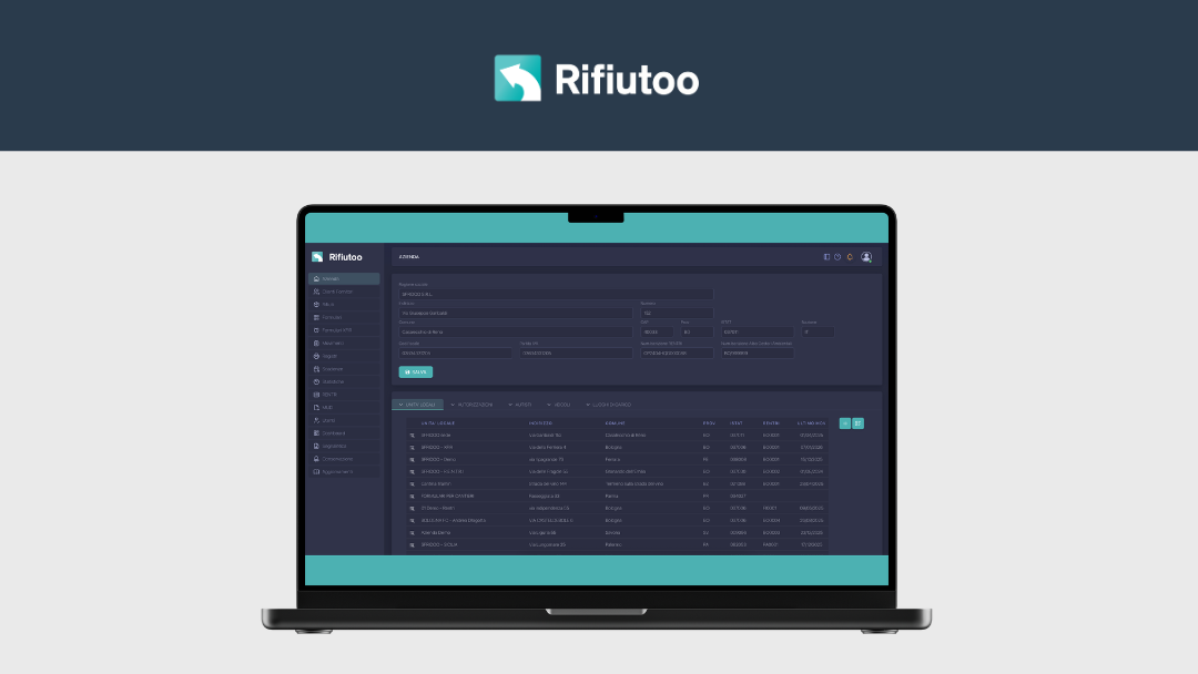 Rifiutoo software rifiuti in cloud interoperabile con il RENTRI