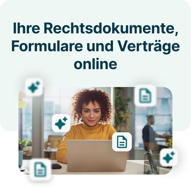 Ihre Rechtsdokumente, Formulare und Verträge online