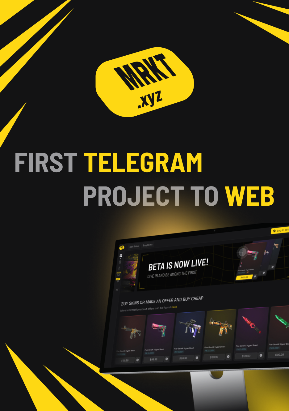 First Telegram project to web